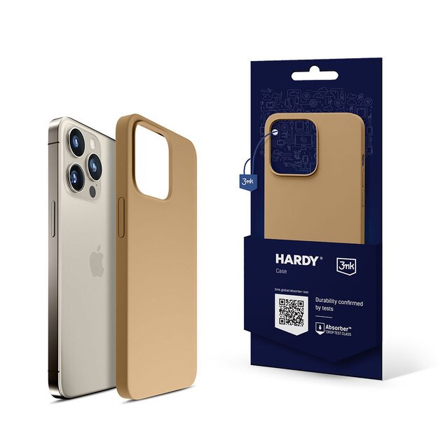 3mk Hardy Silicone MagCase for iPhone 15 Pro - Gold