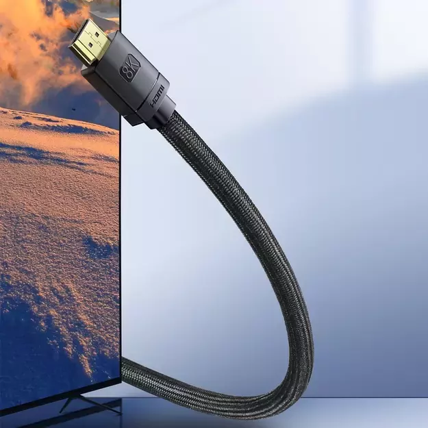 Baseus HDMI 2.1 Cable 8K 60 Hz 48 Gbps / 4K 120 Hz / 2K 144 Hz 3D eARC QMS Dynamic HDR VRR ALLM 3 m black (CAKGQ-L01) 7