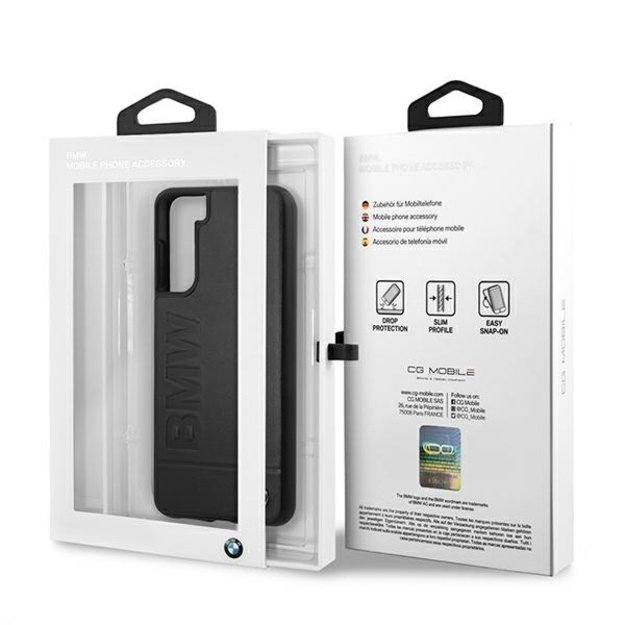 Etui BMW BMHCS21MSLLBK S21+ G996 czarny/black hardcase Signature Logo Imprint 7