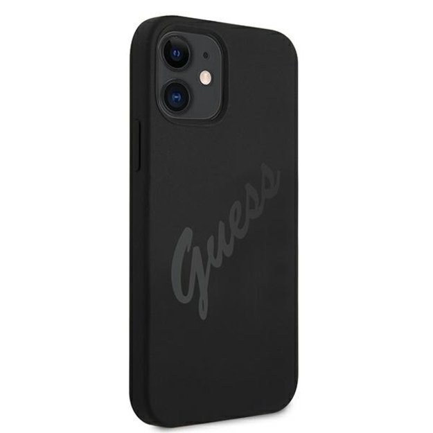 Guess GUHCP12SLSVSBK iPhone 12 mini 5.4&quot  black/black hardcase Script Vintage 2