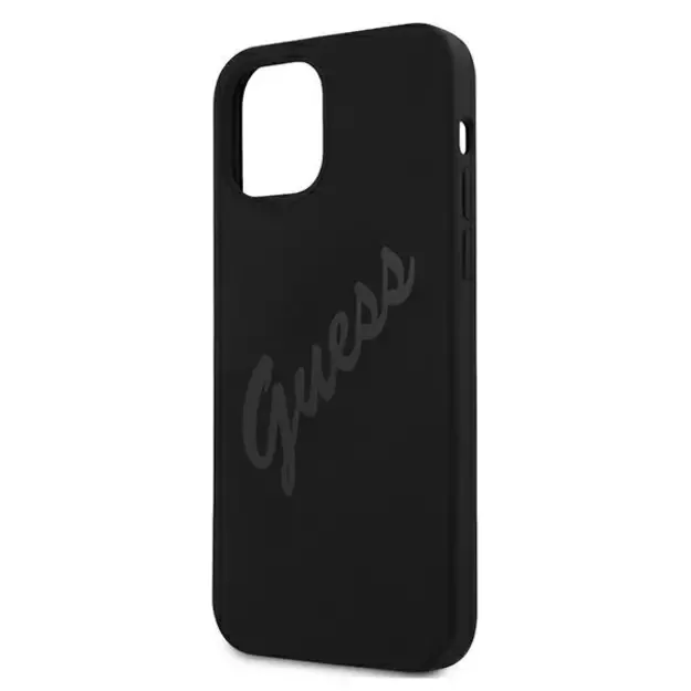Guess GUHCP12SLSVSBK iPhone 12 mini 5.4&quot  black/black hardcase Script Vintage 7