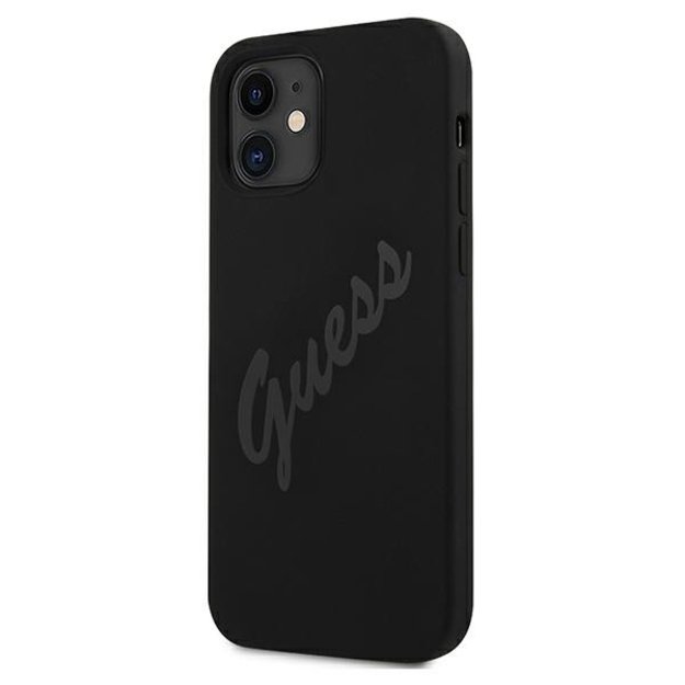 Guess GUHCP12SLSVSBK iPhone 12 mini 5.4&quot  black/black hardcase Script Vintage 10