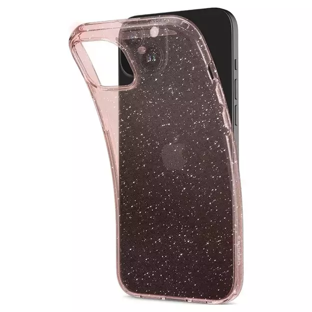 Spigen Liquid Crystal Glitter iPhone 15 Plus Case - Pink/Clear 17
