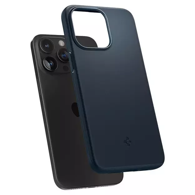 Spigen Thin Fit iPhone 15 Pro Max Case - Black Metal 15