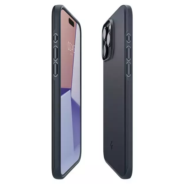 Spigen Thin Fit iPhone 15 Pro Max Case - Black Metal 13
