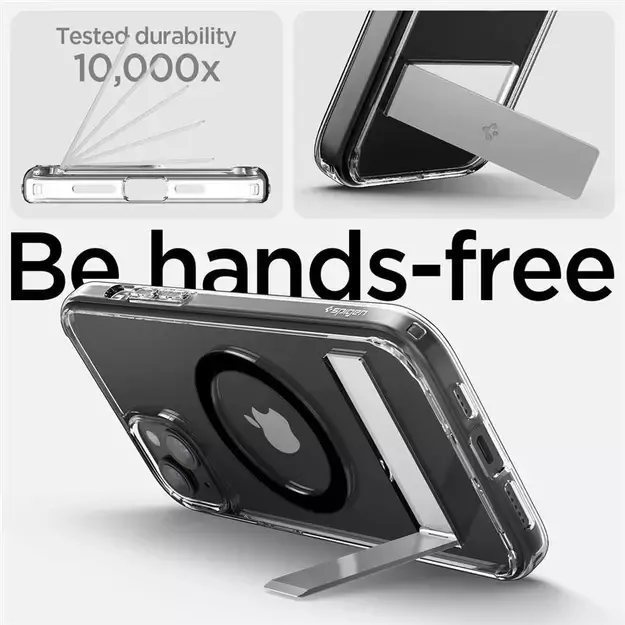 Spigen Ultra Hybrid S MagSafe Case with Stand for iPhone 15 - Black 15