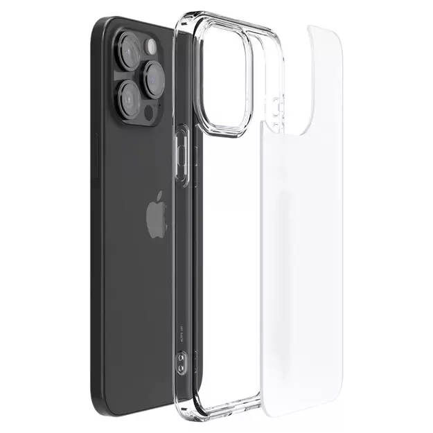Spigen Ultra Hybrid iPhone 15 Pro Case - Clear Matte 18