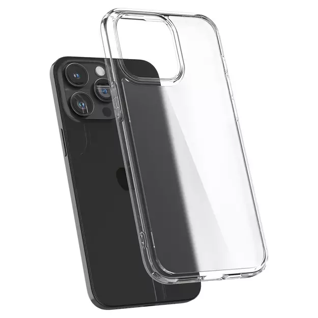 Spigen Ultra Hybrid iPhone 15 Pro Case - Clear Matte 17