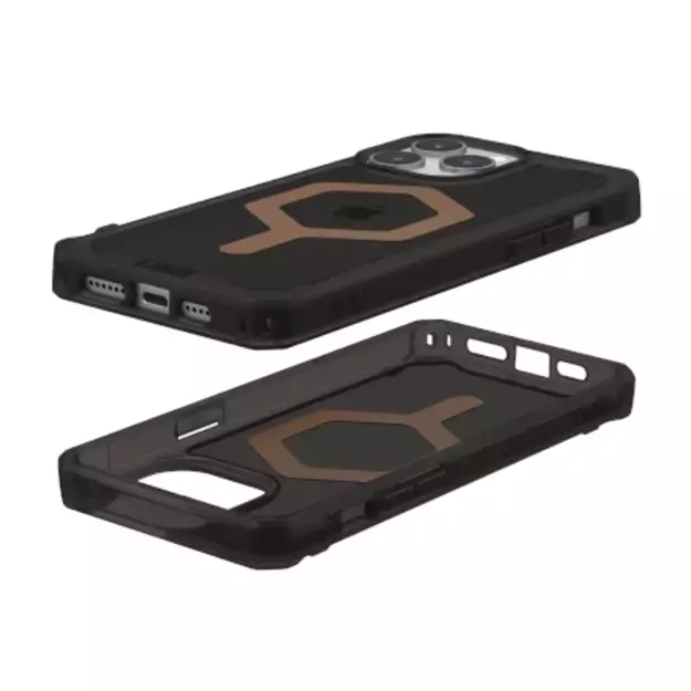 UAG Plyo MagSafe case for iPhone 15 Pro Max - black and brown 4