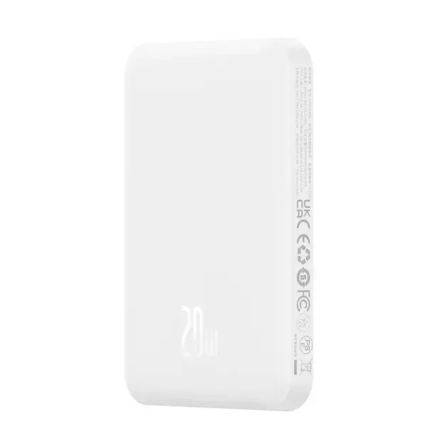 Baseus mini power bank 5000mAh 20W + USB-C cable (20V/3A) - white