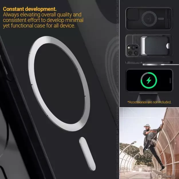 Caseology Parallax Mag Case with MagSafe for iPhone 15 Pro - Matte Black 14