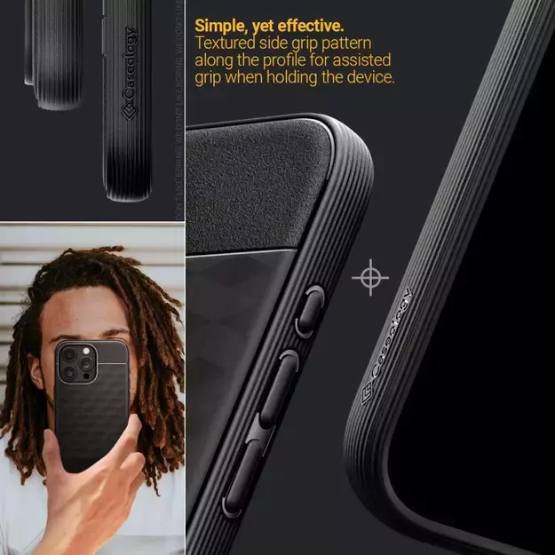 Caseology Parallax Mag Case with MagSafe for iPhone 15 Pro - Matte Black 11