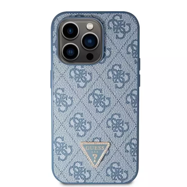 Guess GUHCP14XP4TDSCPB iPhone 14 Pro Max 6.7&quot  blue/blue hardcase Crossbody 4G Metal Logo 5
