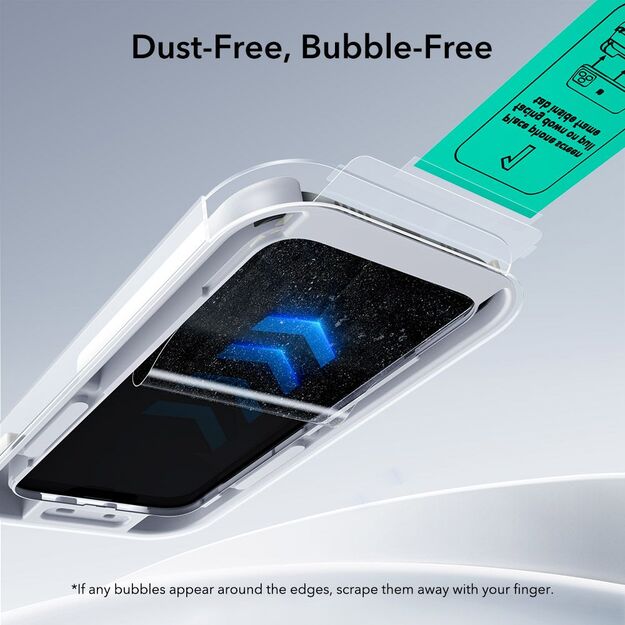 ESR UltraFit Tempered Glass 2-pack for iPhone 17 Pro - transparent 2