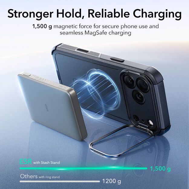 ESR Cyber ​​Kickstand MagSafe Case for iPhone 17 Pro - Black 3