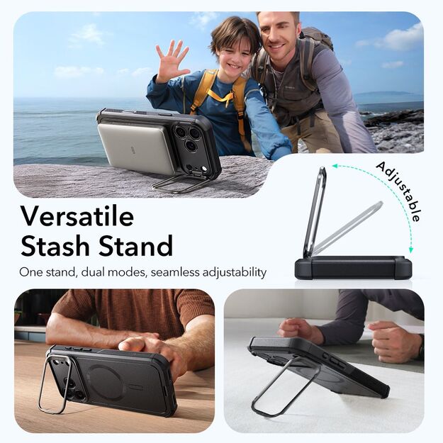 ESR Cyber ​​Kickstand MagSafe Case for iPhone 17 Pro - Black 2