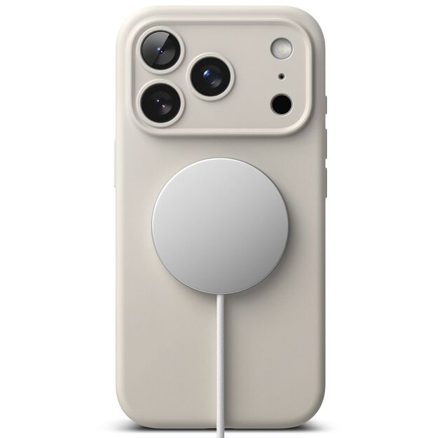 Ringke Silicone Magnetic MagSafe Case for iPhone 17 Pro Max - Beige 4