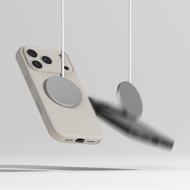 Ringke Silicone Magnetic MagSafe Case for iPhone 17 Pro Max - Beige 7