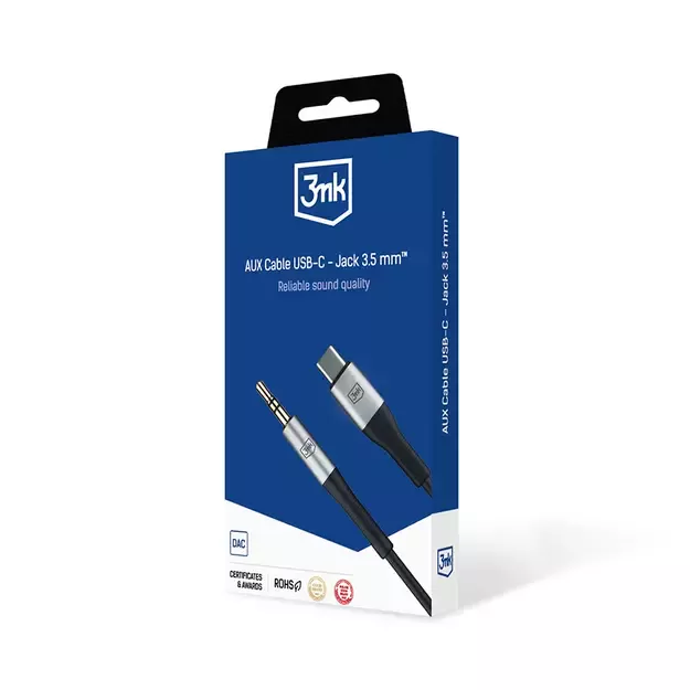 Accessories - 3mk AUX Cable USB-C - Jack 3.5 mm 1