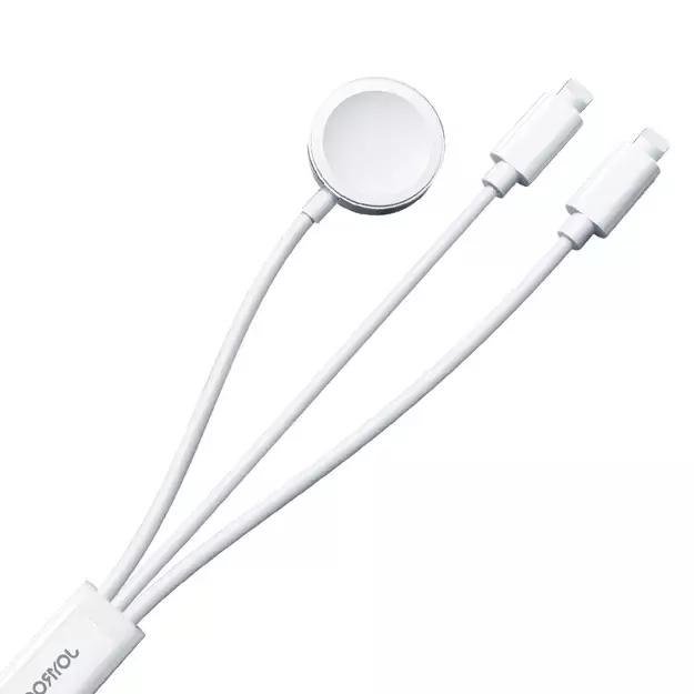 Joyroom S-IW007 3-in-1 cable USB-A magnetic charger - Lightning 1.2m - white 15