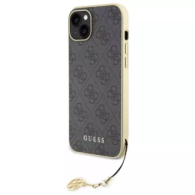 Guess 4G Charms Collection case for iPhone 15 Plus - gray 1