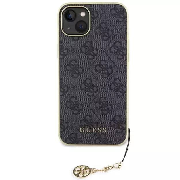 Guess 4G Charms Collection case for iPhone 15 Plus - gray 2