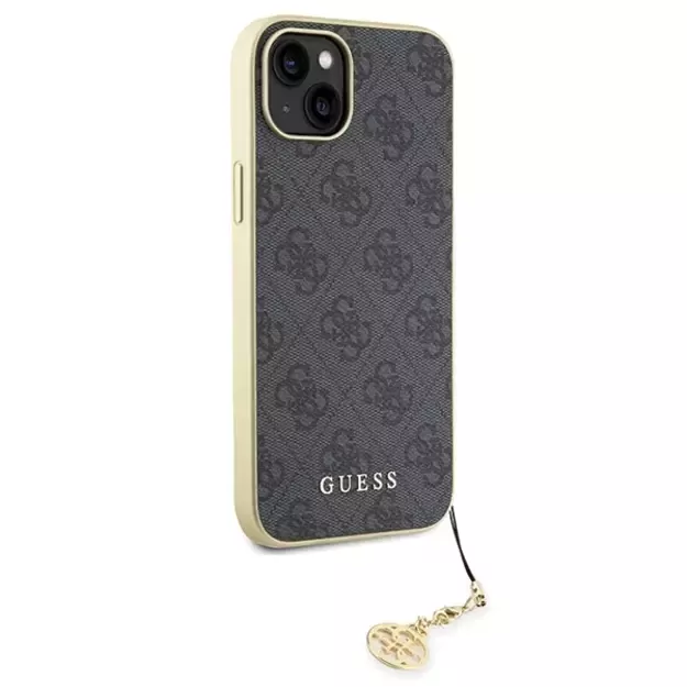 Guess 4G Charms Collection case for iPhone 15 Plus - gray 3
