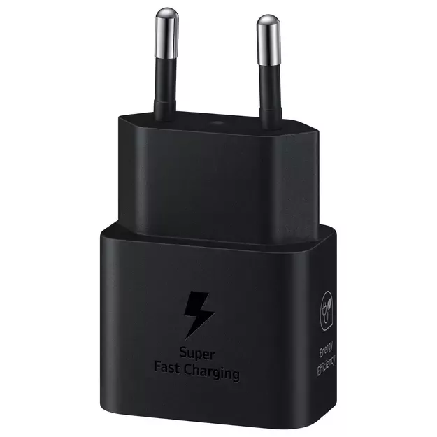 Samsung EP-T2510XBEGEU 25W SFC GaN wall charger with USB-C cable - black 2