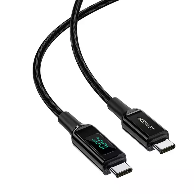 Acefast C6-03 Black USB-C - USB-C PD QC cable 100W 5A 480Mb/s 2m - black 1