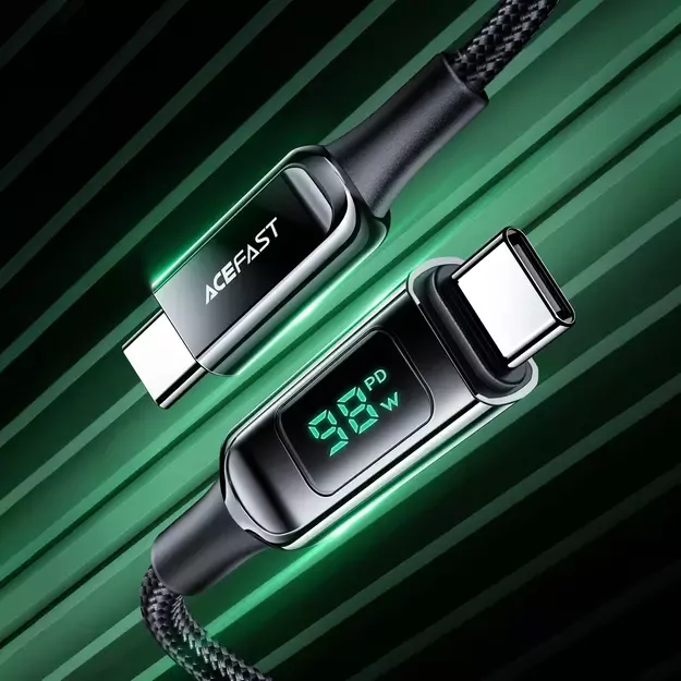 Acefast C6-03 Black USB-C - USB-C PD QC cable 100W 5A 480Mb/s 2m - black 6