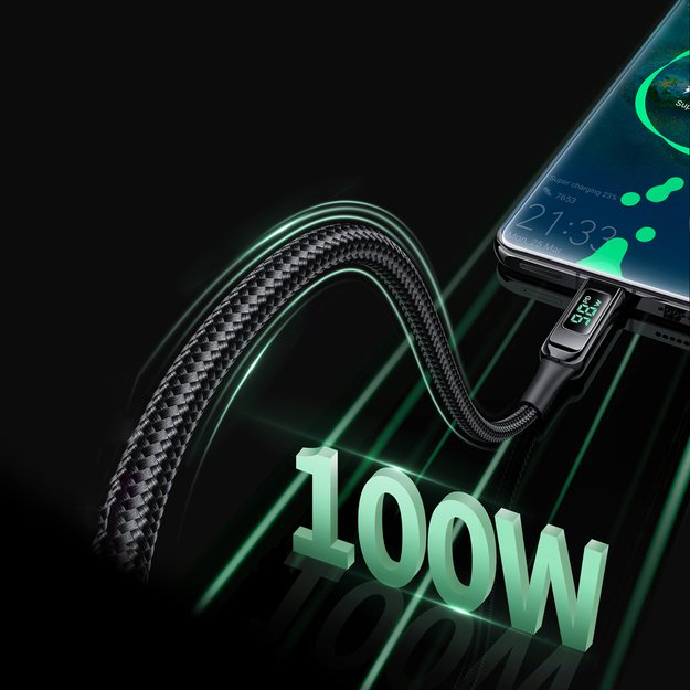 Acefast C6-03 Black USB-C - USB-C PD QC cable 100W 5A 480Mb/s 2m - black 17