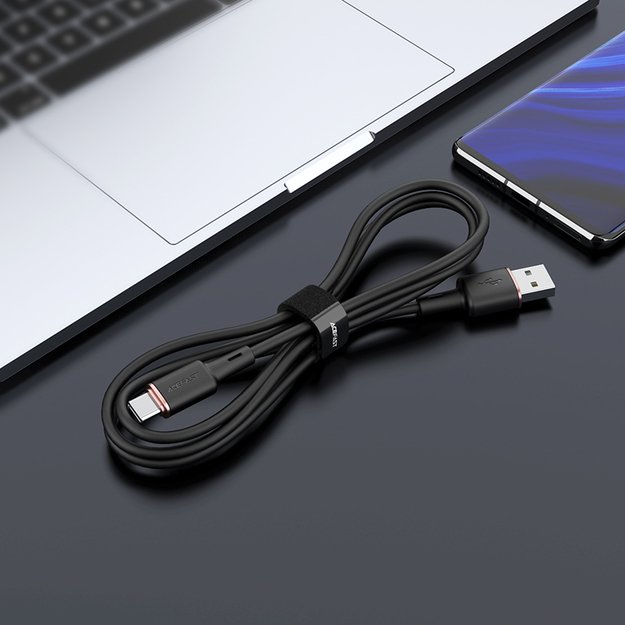 Acefast USB cable - USB Type C 1.2m, 3A black (C2-04 black) 14