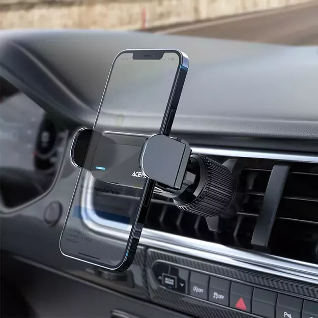 Acefast car automatic phone holder on the ventilation grille black (D9 black) 1