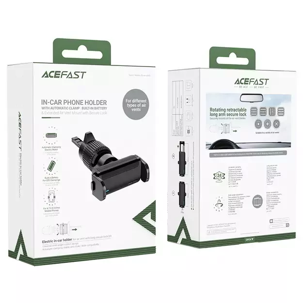 Acefast car automatic phone holder on the ventilation grille black (D9 black) 14