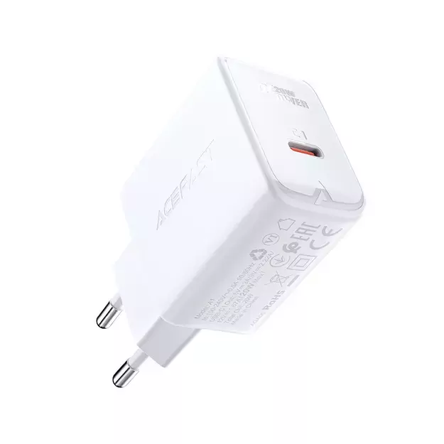 Acefast fast charger USB Type C 20W Power Delivery white (A1 EU white) 1
