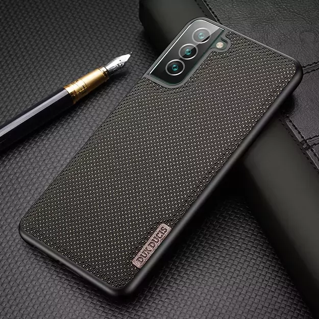Dux Ducis Fino case is made of nylon material for Samsung Galaxy S22 + (S22 Plus) green 19