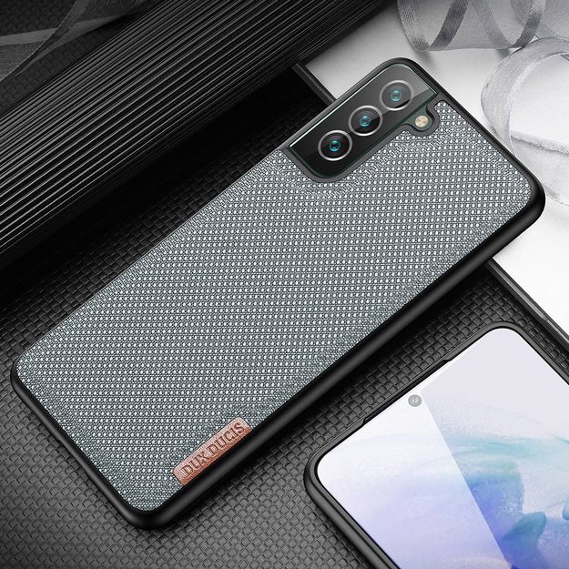 Dux Ducis Fino case is made of nylon material for Samsung Galaxy S22 + (S22 Plus) green 35