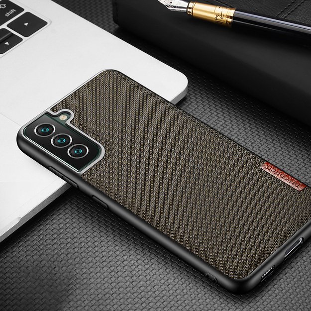 Dux Ducis Fino case is made of nylon material for Samsung Galaxy S22 + (S22 Plus) green 31