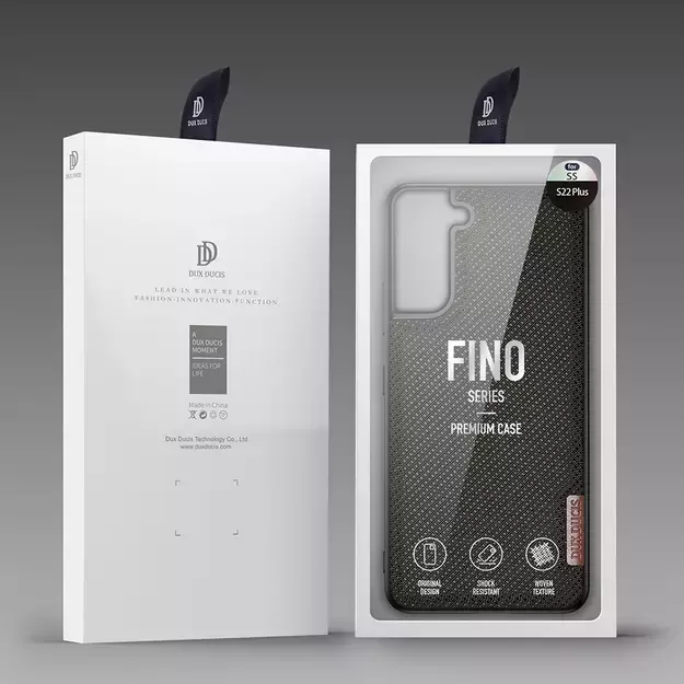 Dux Ducis Fino case is made of nylon material for Samsung Galaxy S22 + (S22 Plus) green 5