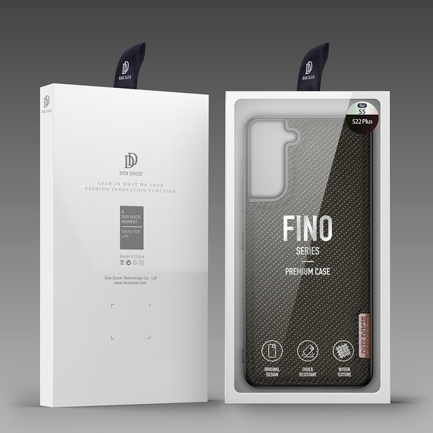 Dux Ducis Fino case is made of nylon material for Samsung Galaxy S22 + (S22 Plus) green 1