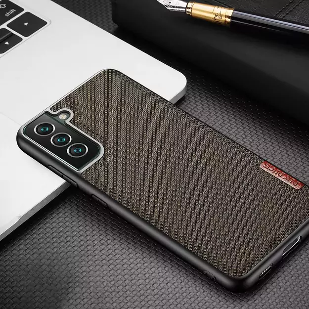 Dux Ducis Fino case is made of nylon material for Samsung Galaxy S22 + (S22 Plus) green 14