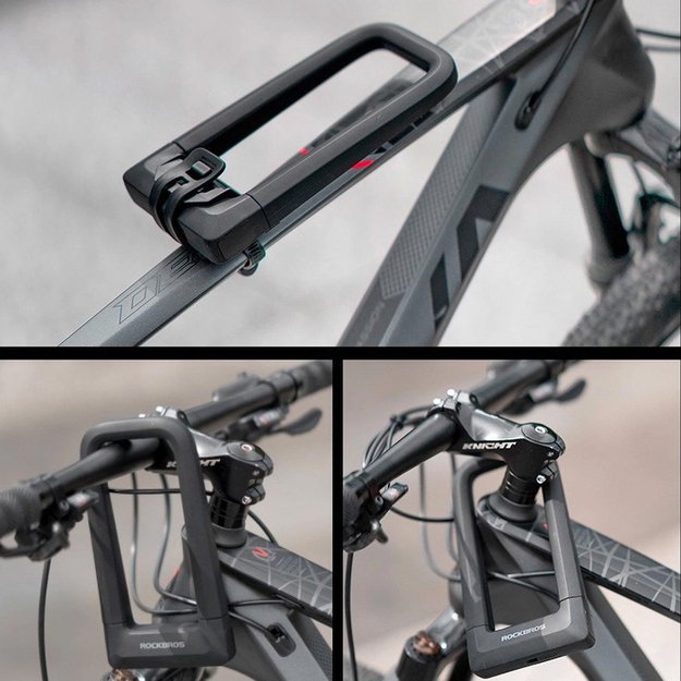 Rockbros RKS626 U-lock bicycle lock - black 7