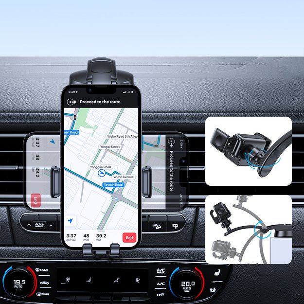 Joyroom mechanical car cockpit holder black (JR-ZS283) 2