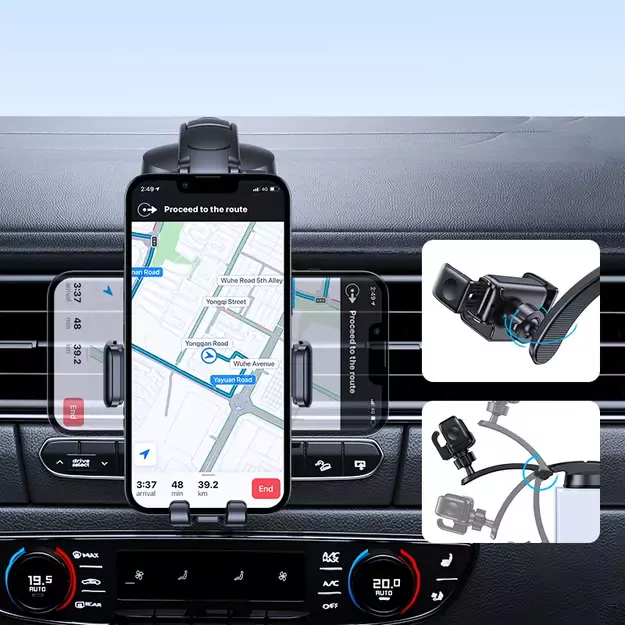 Joyroom mechanical car cockpit holder black (JR-ZS283) 9