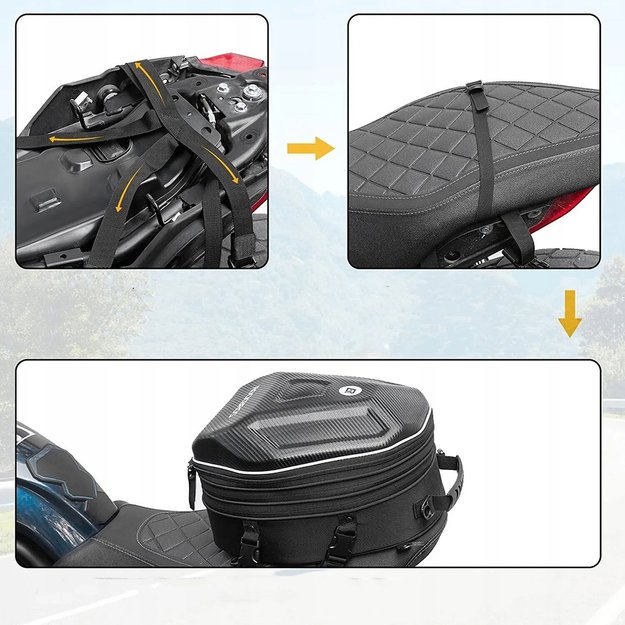 Rockbros 30140026001 motorcycle tank bag 35 l - black 8