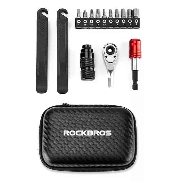 Rockbros 43210049001 bicycle repair kit - black 12