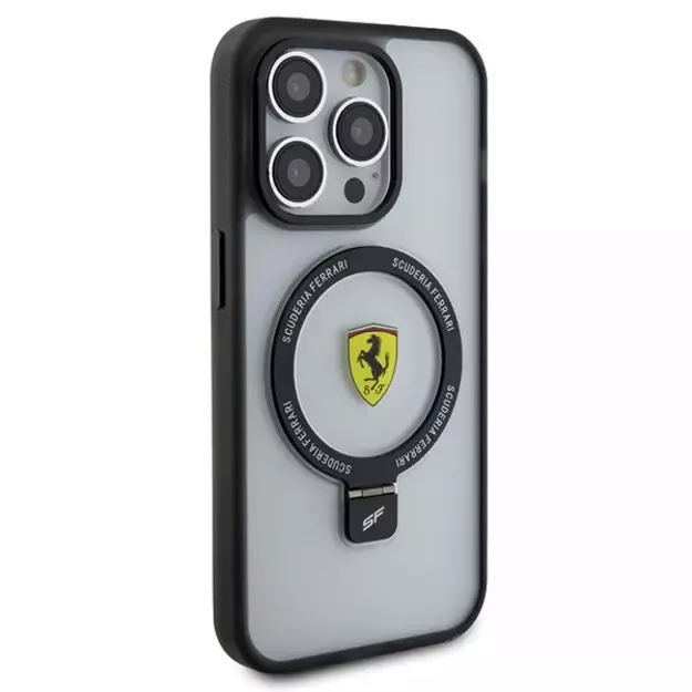 Ferrari FEHMP15LUSCAH iPhone 15 Pro 6.1&quot  transparent hardcase Ring Stand 2023 Collection MagSafe 3