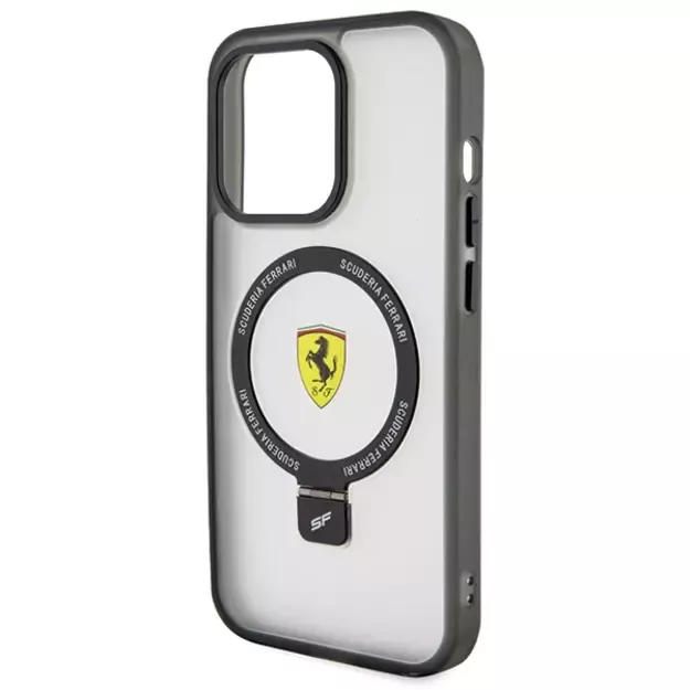 Ferrari FEHMP15LUSCAH iPhone 15 Pro 6.1&quot  transparent hardcase Ring Stand 2023 Collection MagSafe 5