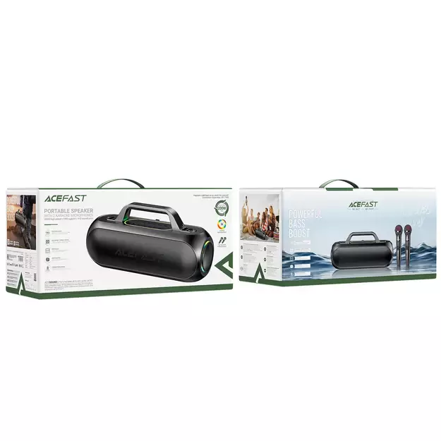 Acefast K1 Wireless Karaoke Speaker with 2 Microphones - Black 28