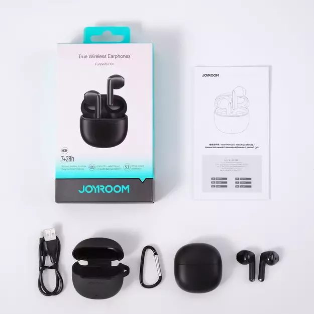 TWS Joyroom Funpods Series JR-FB1 Bluetooth 5.3 wireless headphones - black 13